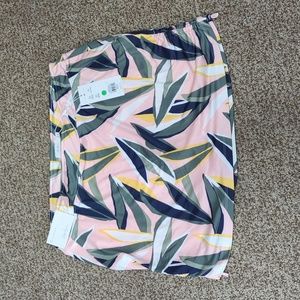 Lady Hagen 16" side ruching skort XL desert getaway retro leaf frosted p…